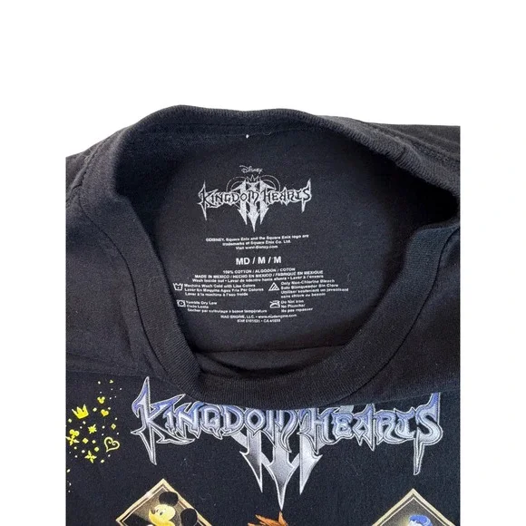 Disney Kingdom Hearts III Sora Multi Character Graphic T-Shirt Black Mens Medium - Picture 5 of 5